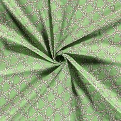 Slub en viscose de coton avec motif - vert