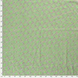 Slub en viscose de coton avec motif - vert