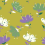 Flores de muselina - verde