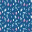 Mušelínové květy - královská modrá