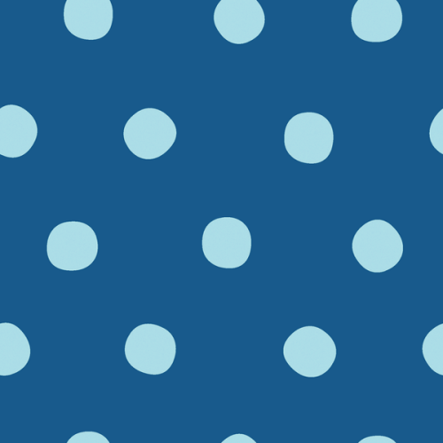 Muslin dots - royal blue