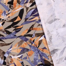 Maillot crêpe viscose avec motif - beige
