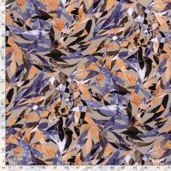 Maillot crêpe viscose avec motif - beige