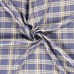 Viskose Jersey Kariert - babyblau