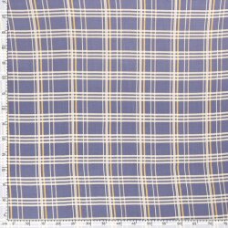 Viskose Jersey Kariert - babyblau