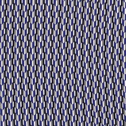 Viscose jersey with pattern - royal blue