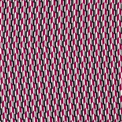 Viscose jersey with fuchsia pattern