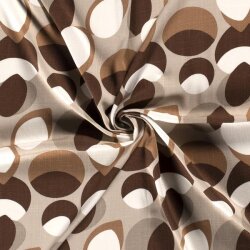 Viscose jersey woven with pattern - beige