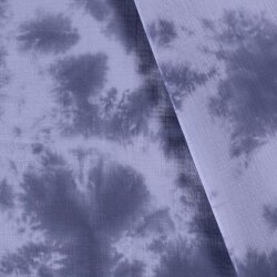 Mušelínová kravata batikovaná indigově modrá