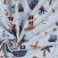 Baumwolljersey Piraten - hellblau