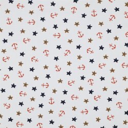 Cotton jersey pirates - white