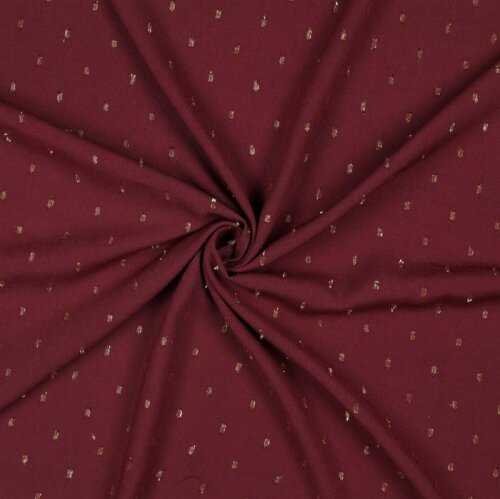 Viscose lurex - dark burgundy