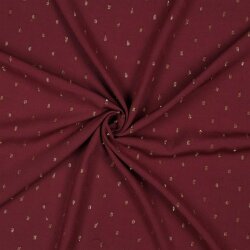 Viscose lurex - dark burgundy