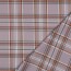 TARTAN CHECK - světle fialová/hnědá