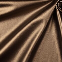 Imitation Leather Metallic Shine SOFT Stretch - METALLIC BRONZE/BLACK