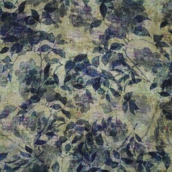 Viscose Digital FLORAL - sage