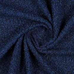 Bouclé LUREX - dark blue