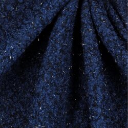 Bouclé LUREX - dark blue