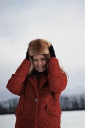 Bouclé LUREX - old pearl pink