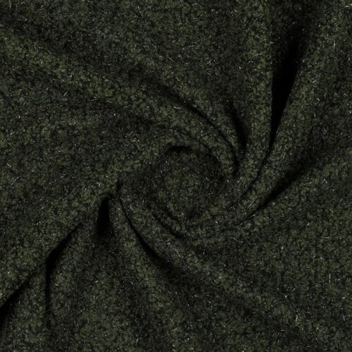 Bouclé LUREX - verde oscuro