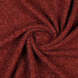 Bouclé LUREX - ruby red