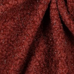 Bouclé LUREX - ruby red