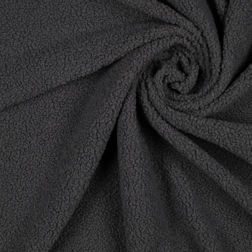 Teddystoff *Vera* - dunkelgrau