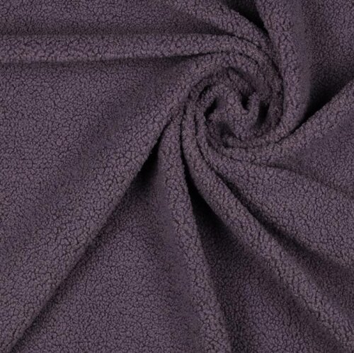 Teddystoff *Vera* - dunkellavendel