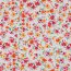 Cotton jersey Digital Flowers - white