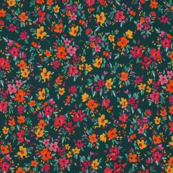 Maillot de algodón Digital Flowers - esmeralda