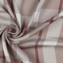 VISCOSE HILO CHECK - beige