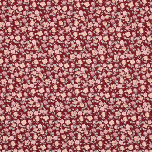 Baby Corduroy Digital SOFT Flowers - kers