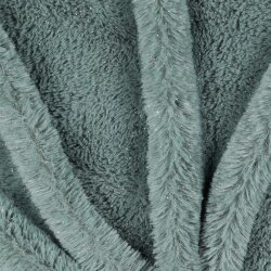 Faux fur with SILVER Lurex - old green