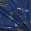 French Terry Digital Space - cobalt blue