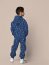 French Terry Digital Space - cobalt blue