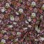 French Terry fleurs - violet foncé