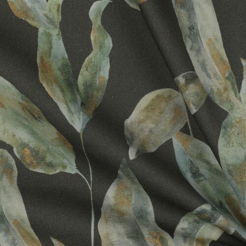 Canvas digitale olijfbladeren - donker olijf