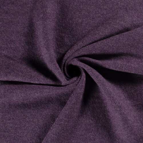 Walkloden melange *Marie* - aubergine