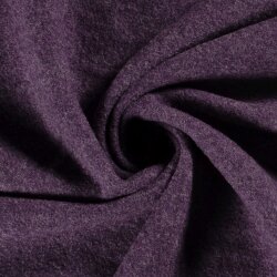 Walkloden melange *Marie* - aubergine