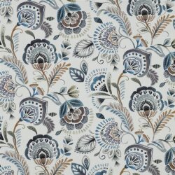 Canvas Digital Paisley - altweiss/blau