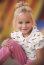 Katoenen jersey Neon Love - roze