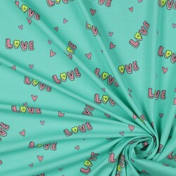 Maillot de coton Neon Love - menthe