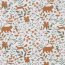 Cotton jersey forest animals - white