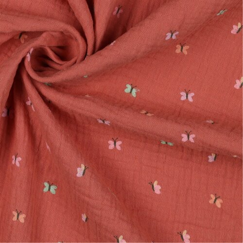 Muslin butterflies - salmon