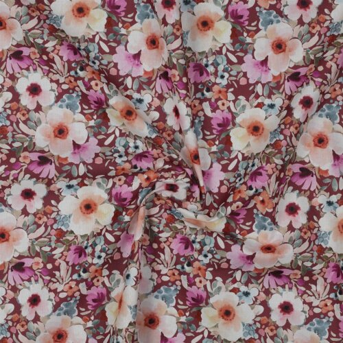 Fiori digitali in popeline di cotone - malva