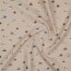 Cotton poplin organic colourful boats - sand