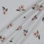 Fiori biologici digitali in jersey di cotone - bianco