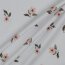 Bavlněný žerzej digitální bio květiny - bílá