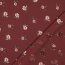 Cotton Jersey Digital Organic Flowers - ruby red