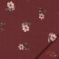 Cotton Jersey Digital Organic Flowers - rouge rubis